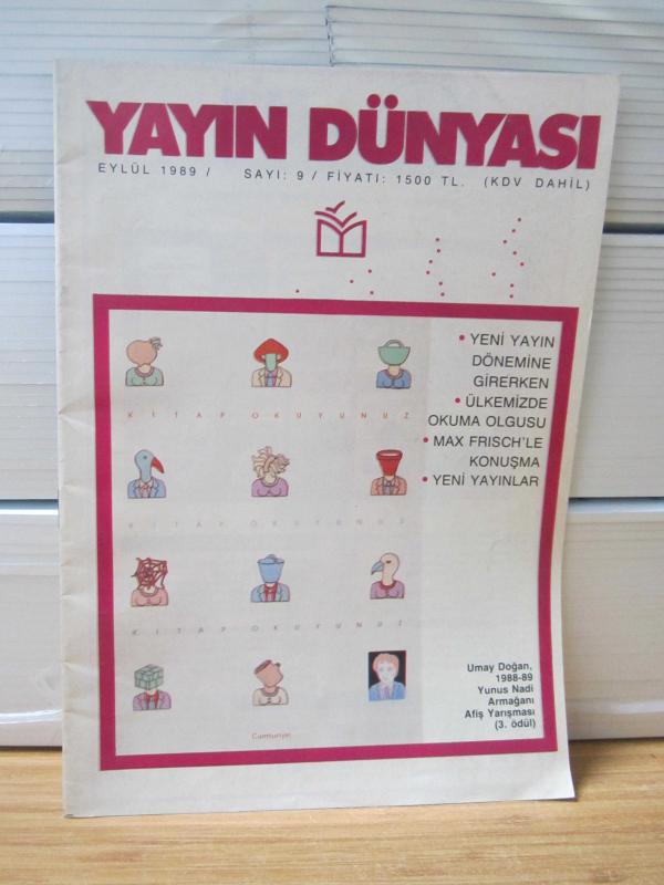 YAYIN DÜNYASI - SAYI 9 - EYLÜL 1989 - Yayıncılar Birliği Derneği