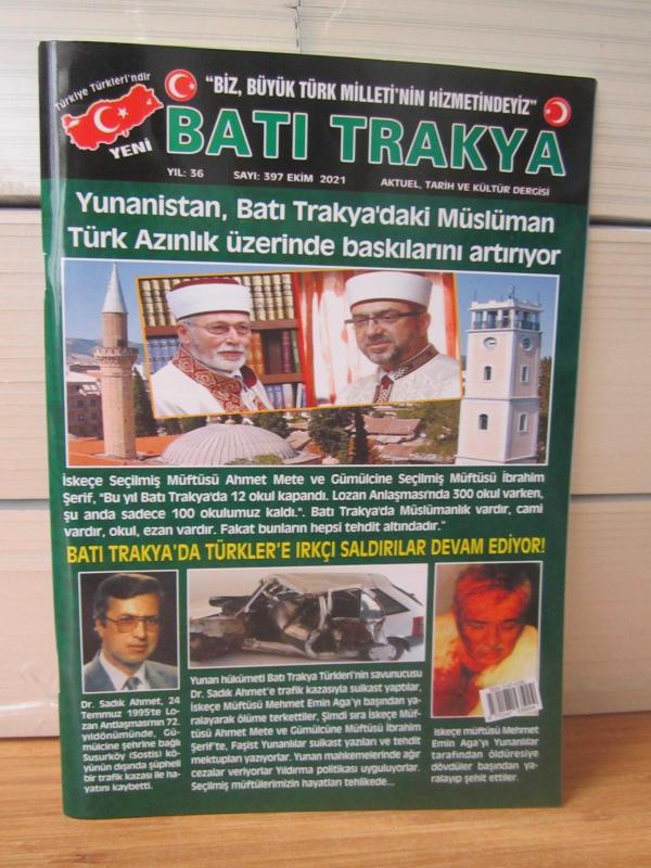 Yeni Batı Trakya Dergisi - Sayı 397 - Ekim 2021