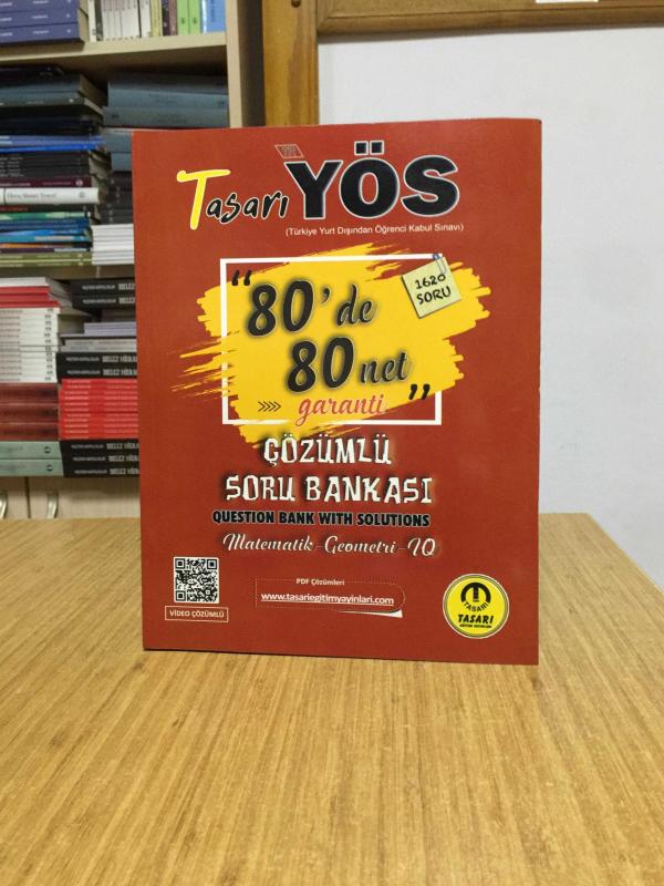 YÖS Matematik Geometri 80'de 80 Net Garanti Soru Bankası Tasarı Eğitim Yayınları
