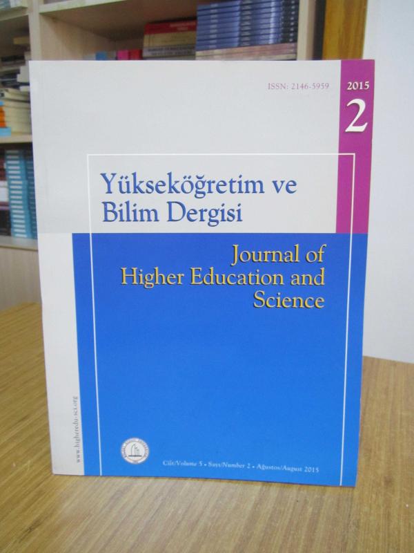 Yükseköğretim ve Bilim Dergisi - Cilt 5 Sayı 2 - Ağustos 2015 / Bülent Ecevit Üniversitesi