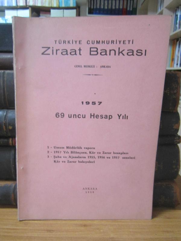 Ziraat Bankası 1957 - 69 uncu Hesap Yılı
